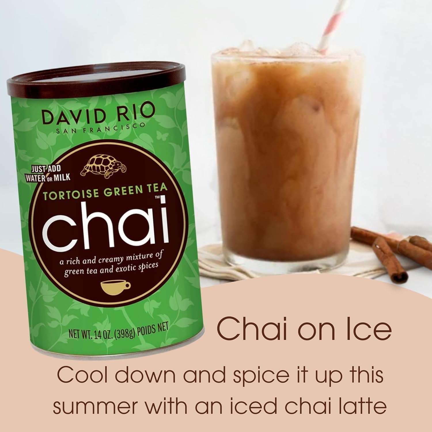 David Rio - Chai verde tortuga, caja (1 x 398 g)