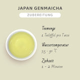 Té verde japonés Genmaicha con arroz asado, 50% Kagoshima Sencha, té verde suelto premium, mezcla tradicional, sin sabores añadidos, 100 g | Wondertea té verde japonés Genmaicha