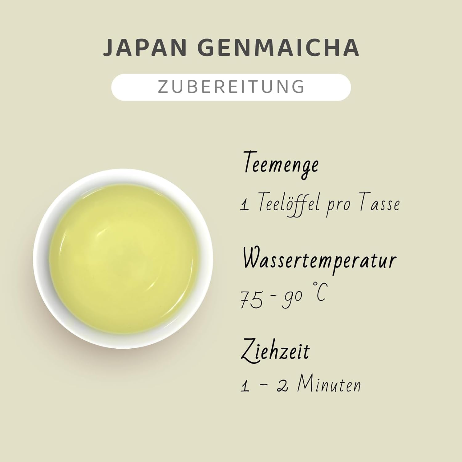 Té verde japonés Genmaicha con arroz asado, 50% Kagoshima Sencha, té verde suelto premium, mezcla tradicional, sin sabores añadidos, 100 g | Wondertea té verde japonés Genmaicha