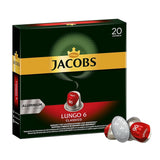 Kaffeekapseln Lungo Classico, Intensität 6 de 12, 20 Nespresso®* compatible Kapseln, 10 x 20 & Kapseln Espresso Classico, Intensität 7,100 Nespresso®* compatible Kaffeekapseln, 10x10 Getränke