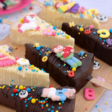 Günthart, 8 figuritas de azúcar para el inicio del cole y letras, 115 gramos Sprinkles Naty Shop