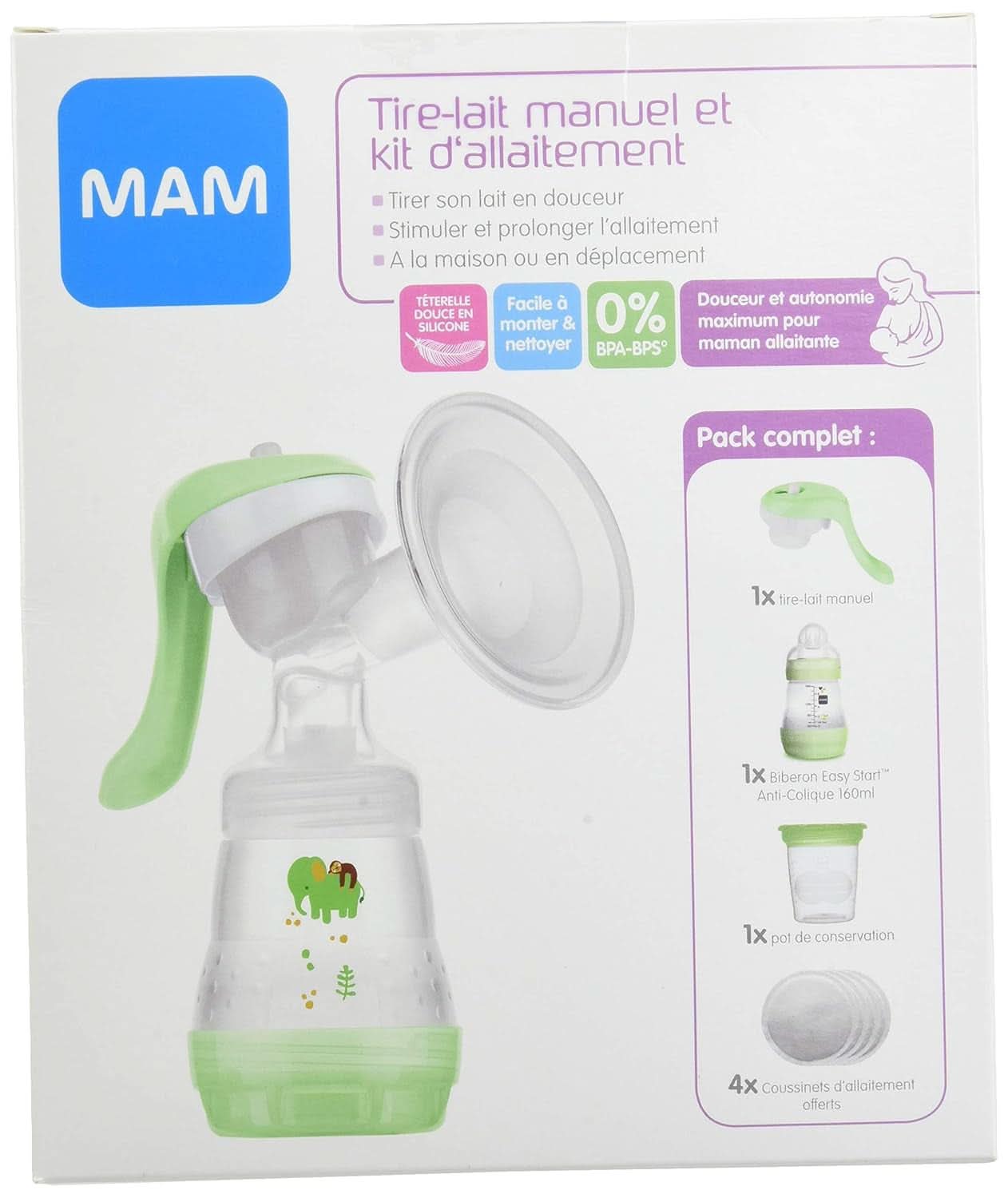 Dispositivo de leche manual MAM Accesorios Alimentación y Lactancia Bebe Naty Shop