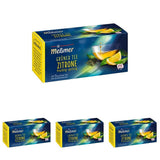 Meßmer Té verde limón I 25 bolsitas de té I Vegano I Sin gluten I Sin lactosa (paquete de 4)