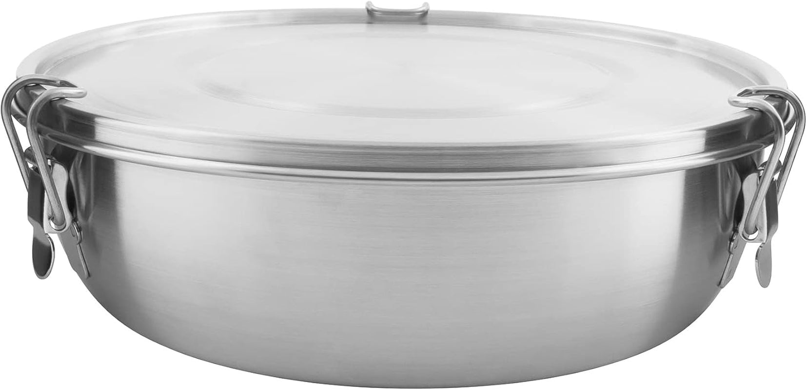 Tatonka Food Bowl - Recipiente/bol para alimentos de acero inoxidable - Con tapa, clips de fijación y escala de volumen - Volumen 0,5L / 0,75L / 1L Cajas para almacenar alimentos Naty Shop