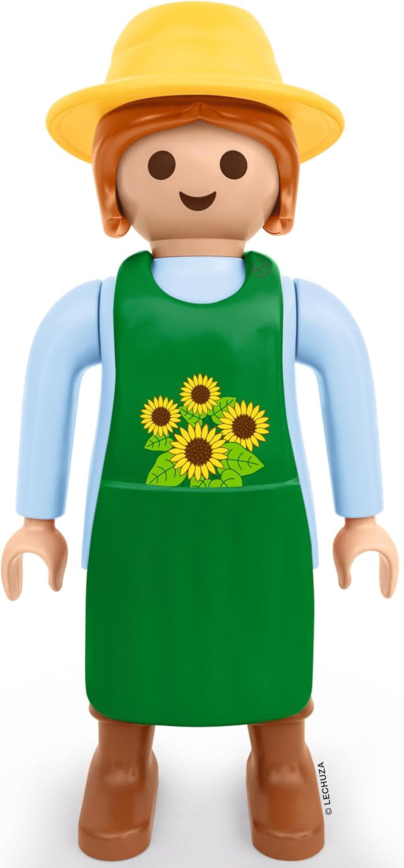 LECHUZA Jardinera 2021 - Girasol (62,5 cm), Verde/Azul Claro