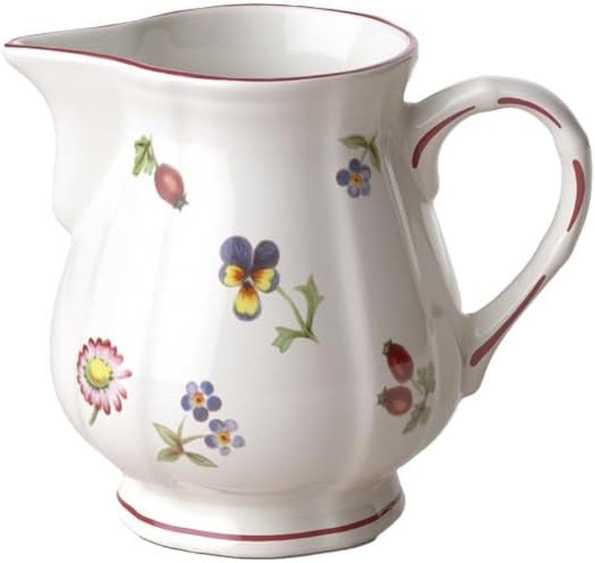 Jarra de leche Villeroy & Boch Petite Fleur, 250 ml, altura: 7,5 cm, porcelana premium, multicolor
