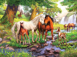 Puzzle infantil Ravensburger - 12904 Caballos salvajes junto al río - Puzzle de caballos de 300 piezas para niños a partir de 9 años en formato XXL Puzzle Naty Shop