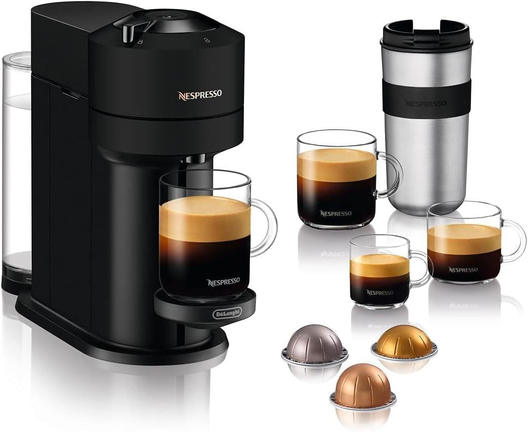 Cafetera Nespresso De'Longhi Vertuo Next, ENV120.BM, negro mate