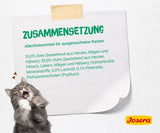 JOSERA Paté de pato y pollo con perejil (16 x 85 g) | Adulto | Comida húmeda premium para gatos adultos | Paté de pato y pollo | Aceite de salmón | Sin cereales | Comida húmeda para gatos en sobres frescos | Paquete de 16