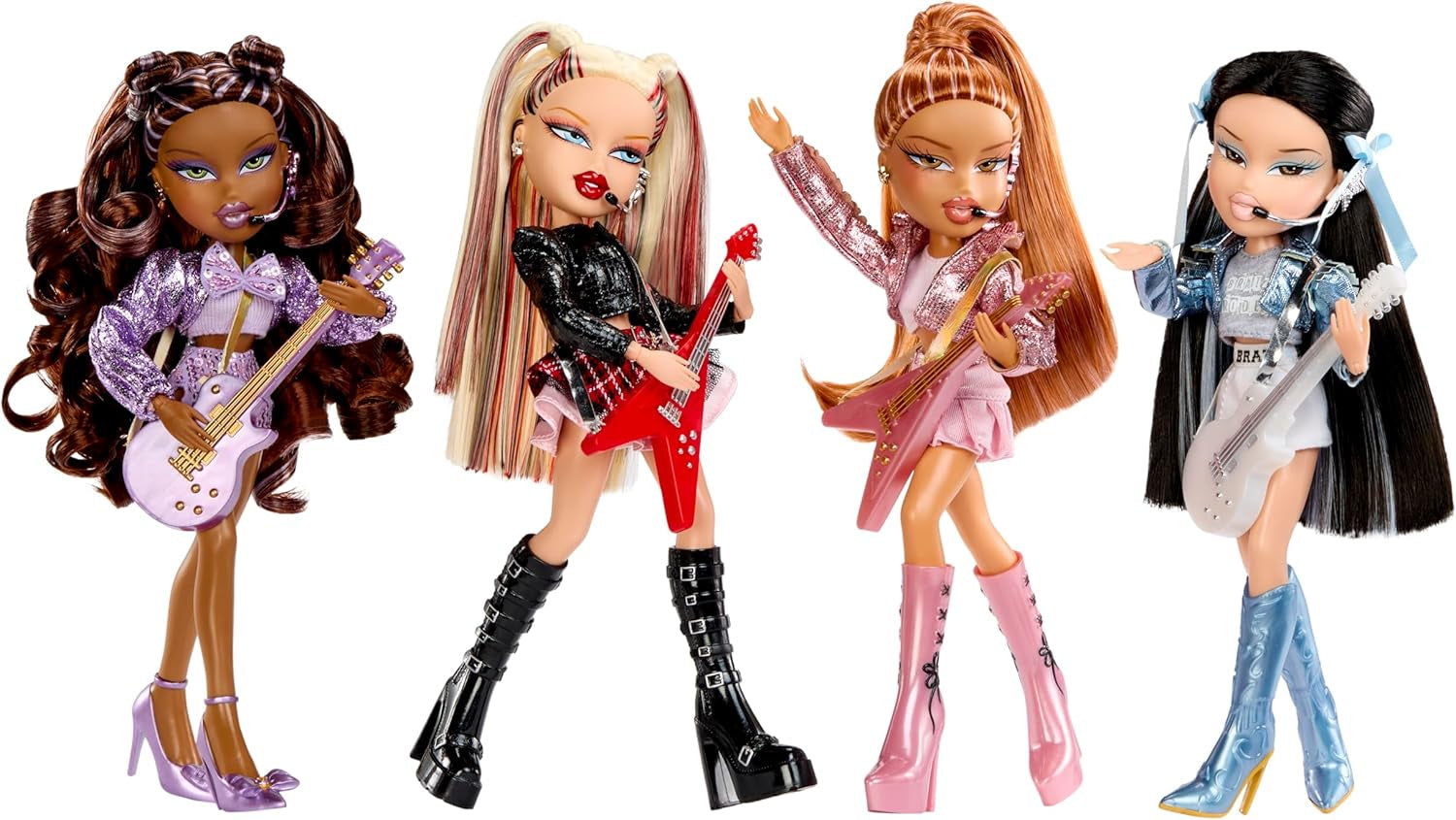 BRATZ Pop Starz Yasmin – Muñeca de moda con amuleto coleccionable, atuendo y accesorios musicales