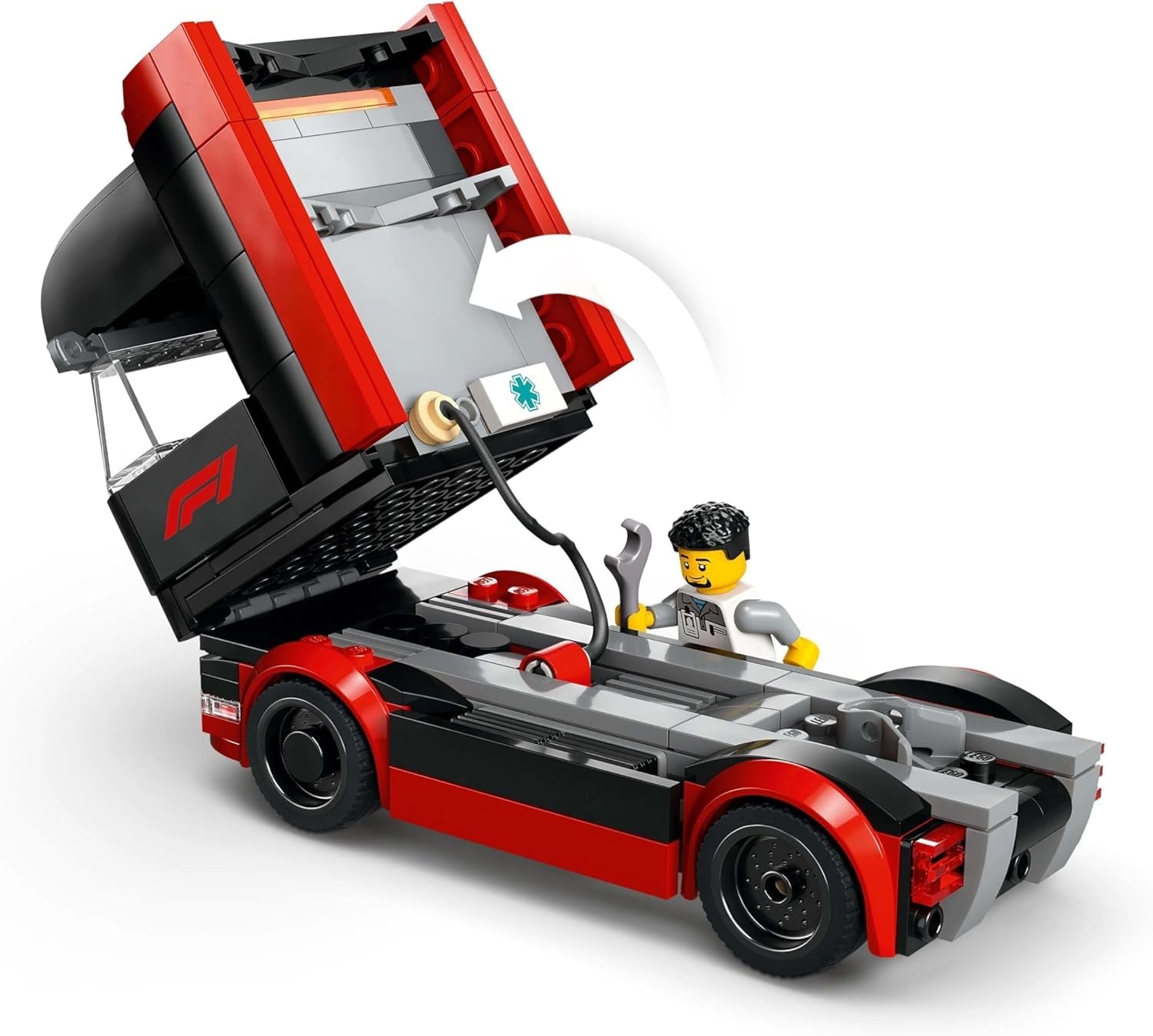 LEGO City F1 Transporter with RB20 & AMR24 F1 Racing Cars - Toy Car Transporter for Red Bull & Aston Martin Formula 1 Teams - Incl. 5 minifiguras: regalo para niños y niñas a partir de 8 años 60445 Juegos de construcción Besuche den LEGO-Store
