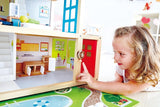 Hape Doll's Villa Casa de muñecas de madera de 10 habitaciones Juego de rol creativo que incluye muebles y accesorios Juguete educativo para edades de 3 años en adelante