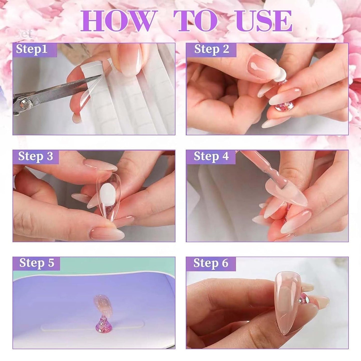 Juego de diseño de uñas – Mano de entrenamiento premium para uñas de gel, accesorios de uñas y uñas artificiales – versátil juego de uñas de gel y accesorios para decoración de uñas