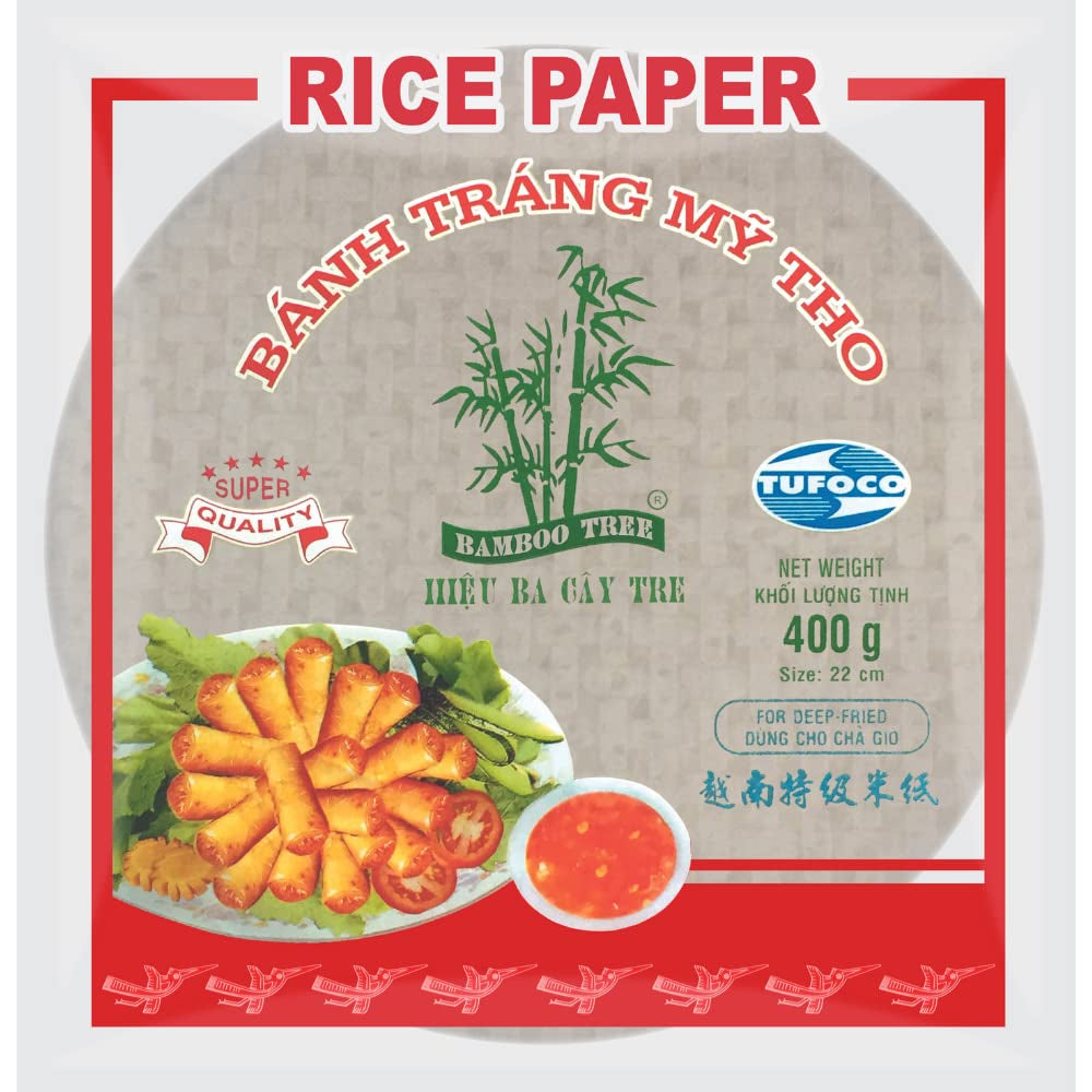 ARBOL DE BAMBÚ - Papel de arroz 22 cm. (Rollitos de verano) - 1 x 400 g