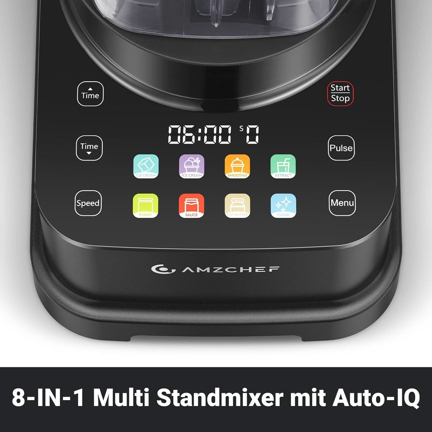 Batidora AMZCHEF, 8 menús inteligentes y 10 velocidades, Pantalla táctil LCD Cocina Naty Shop
