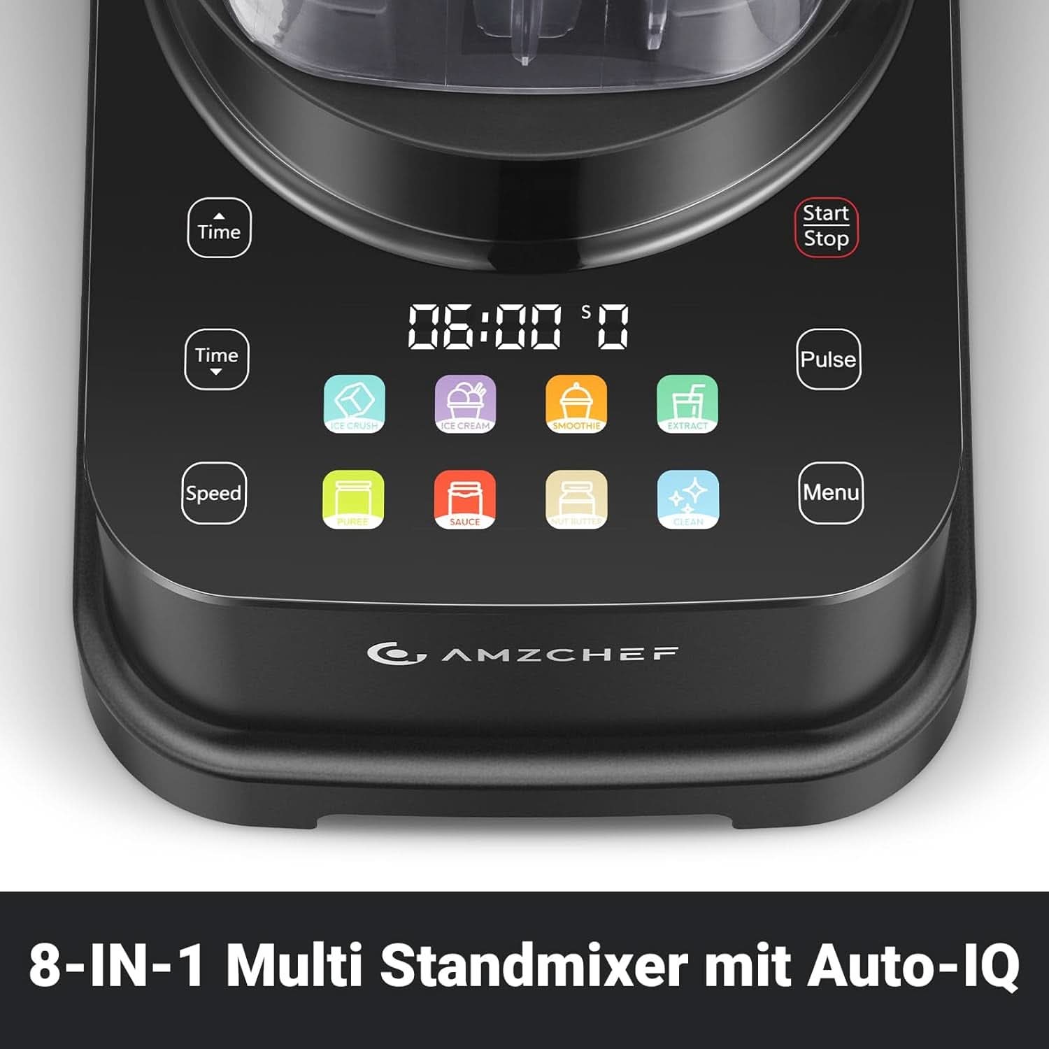 Batidora AMZCHEF, 8 menús inteligentes y 10 velocidades, Pantalla táctil LCD Cocina Naty Shop