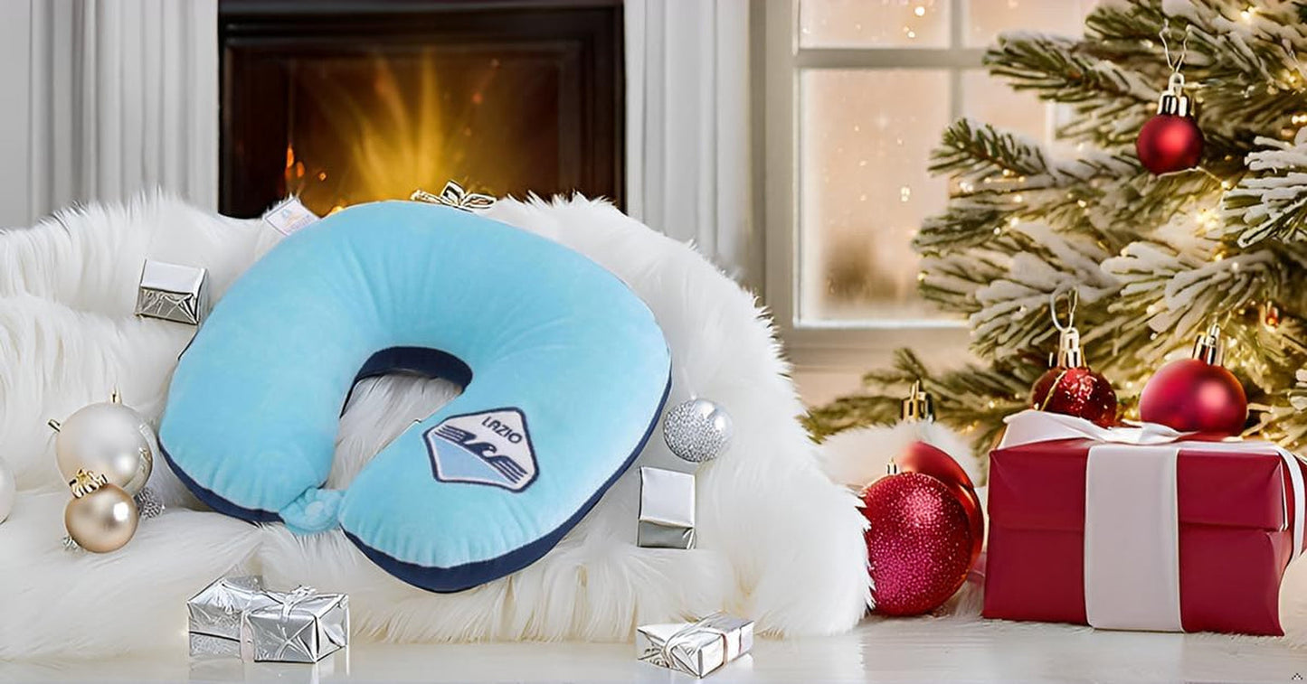 Solo4Fan S.R.L. Almohada cervical SS Lazio, producto oficial Almohadas de viaje Naty Shop