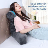 INFANZIA almohada de lectura ergonómica con reposabrazos, respaldo viscoelástico, gris, M