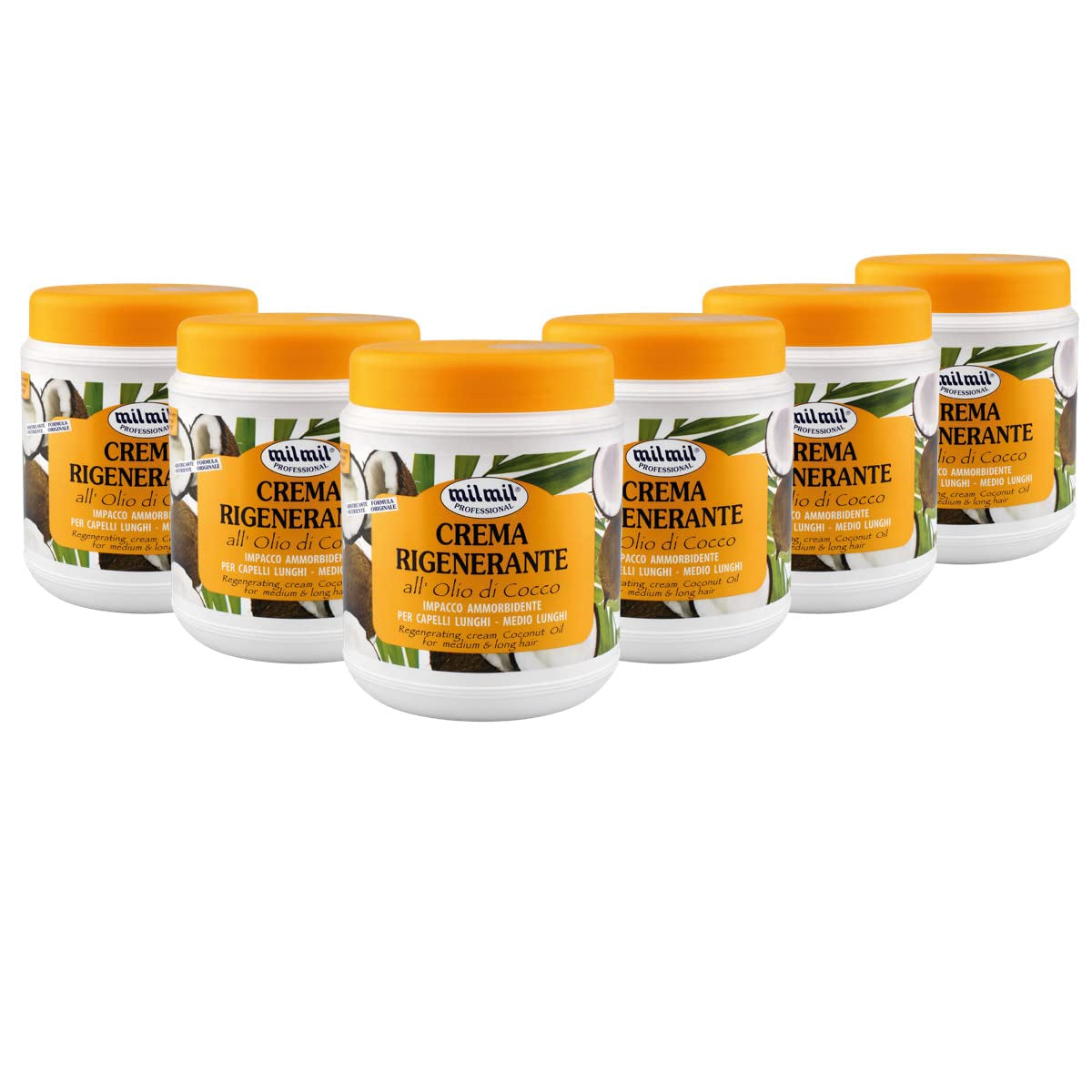 Mil Mil Crema Capilar Regeneradora Aceite de Coco - 6000 ml Mascarilla capilar Naty Shop Título predeterminado