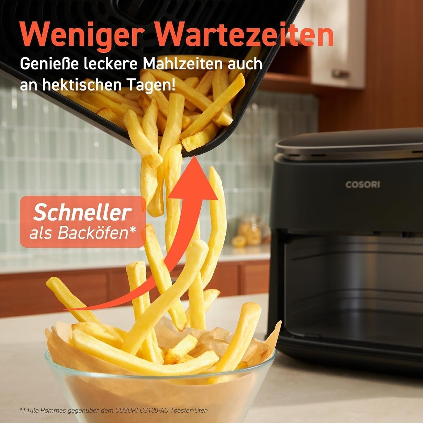 Cosori Turboblaze Hot Air Fryer Airfryer, 9 en 1, 6 litros, silenciosa Electrodomésticos Naty Shop
