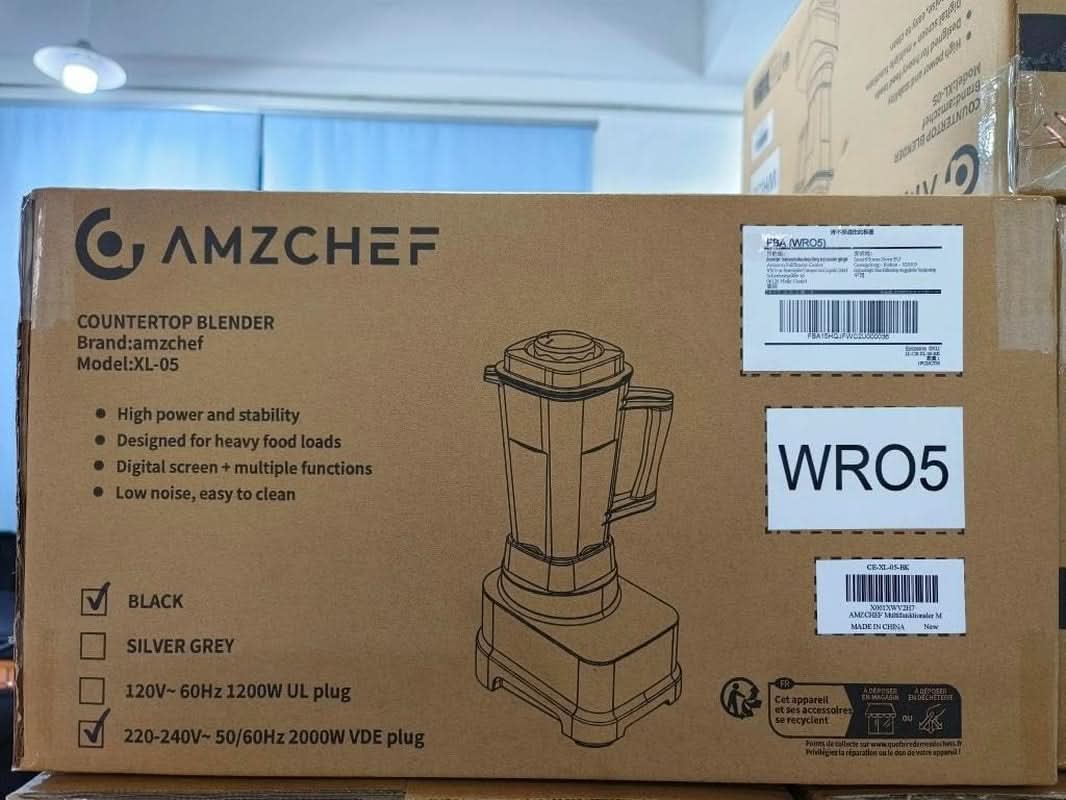Batidora AMZCHEF, 8 menús inteligentes y 10 velocidades, Pantalla táctil LCD Cocina Naty Shop
