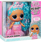 JAJAJA. ¡Sorpresa! Big Baby Hair Hair Hair – SPLASH QUEEN – 27,94 cm große Puppe mit 14 Überraschungen, Accessoires zum Teilen und echten Haaren – Für Kinder und Sammler ab 4 Jahren