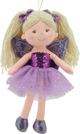 11766 Muñeca de Tela Hada Peluche Princesa 30cm Púrpura