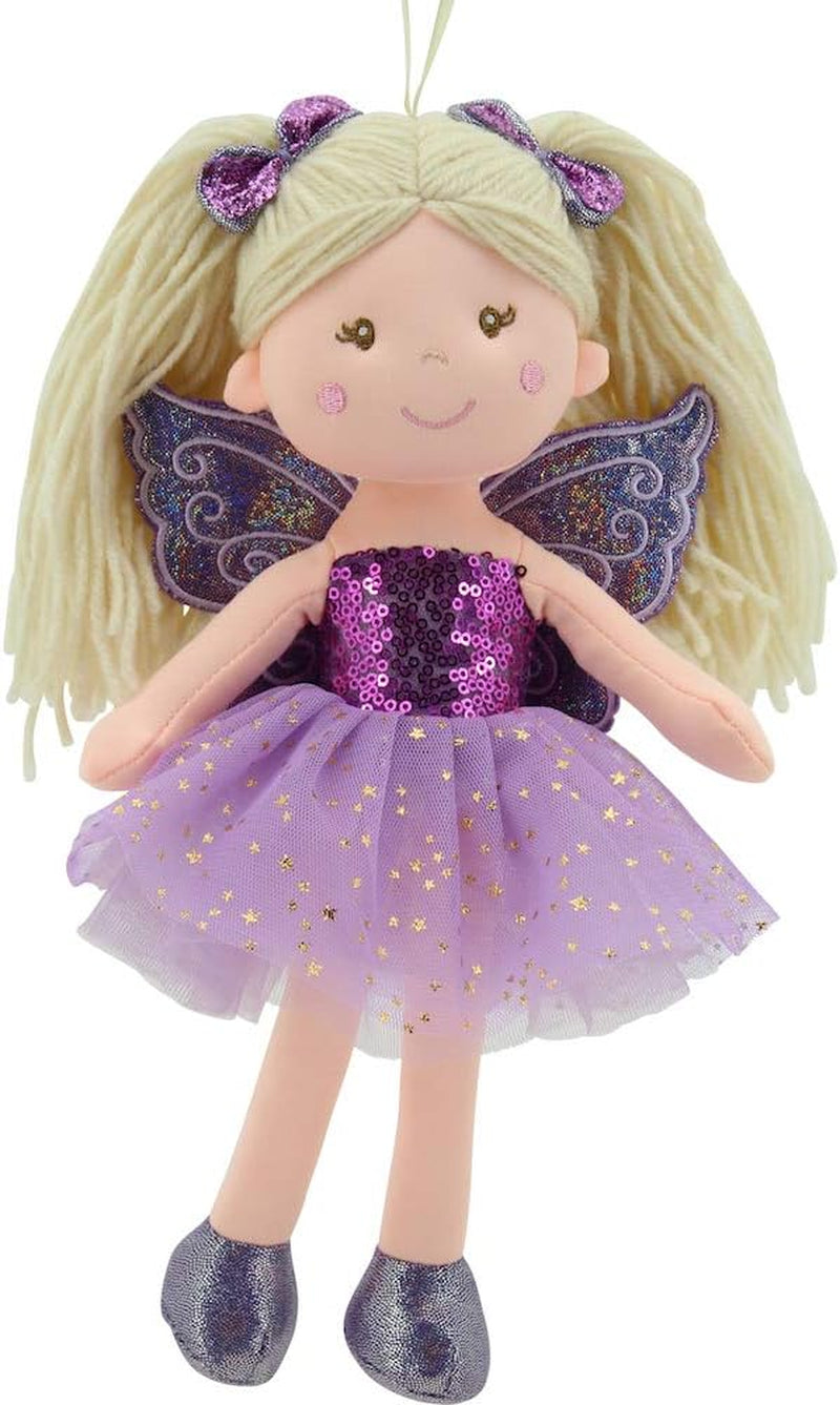 11766 Muñeca de Tela Hada Peluche Princesa 30cm Púrpura