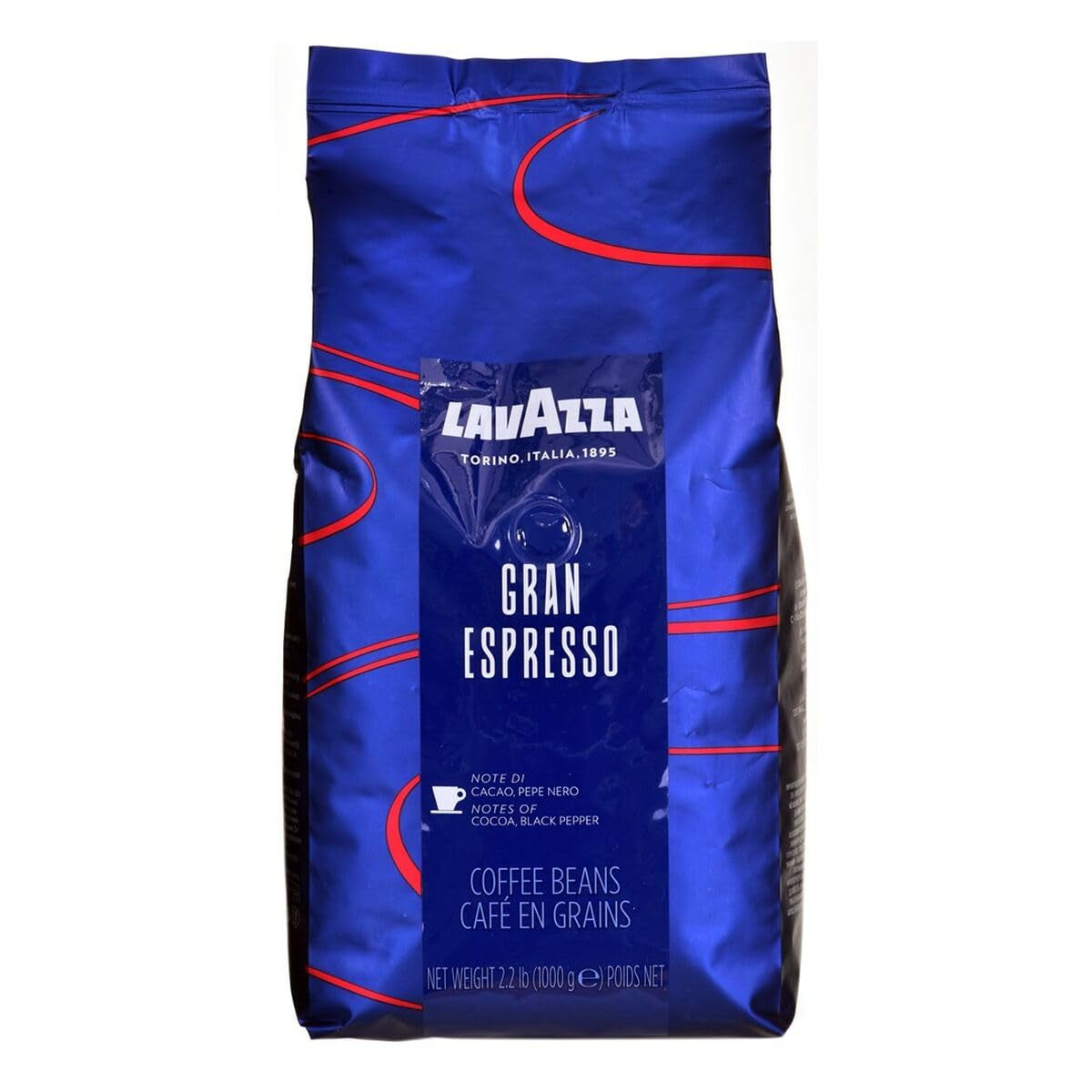 3 x Lavazza Grand Espresso café, granos enteros, 1000g