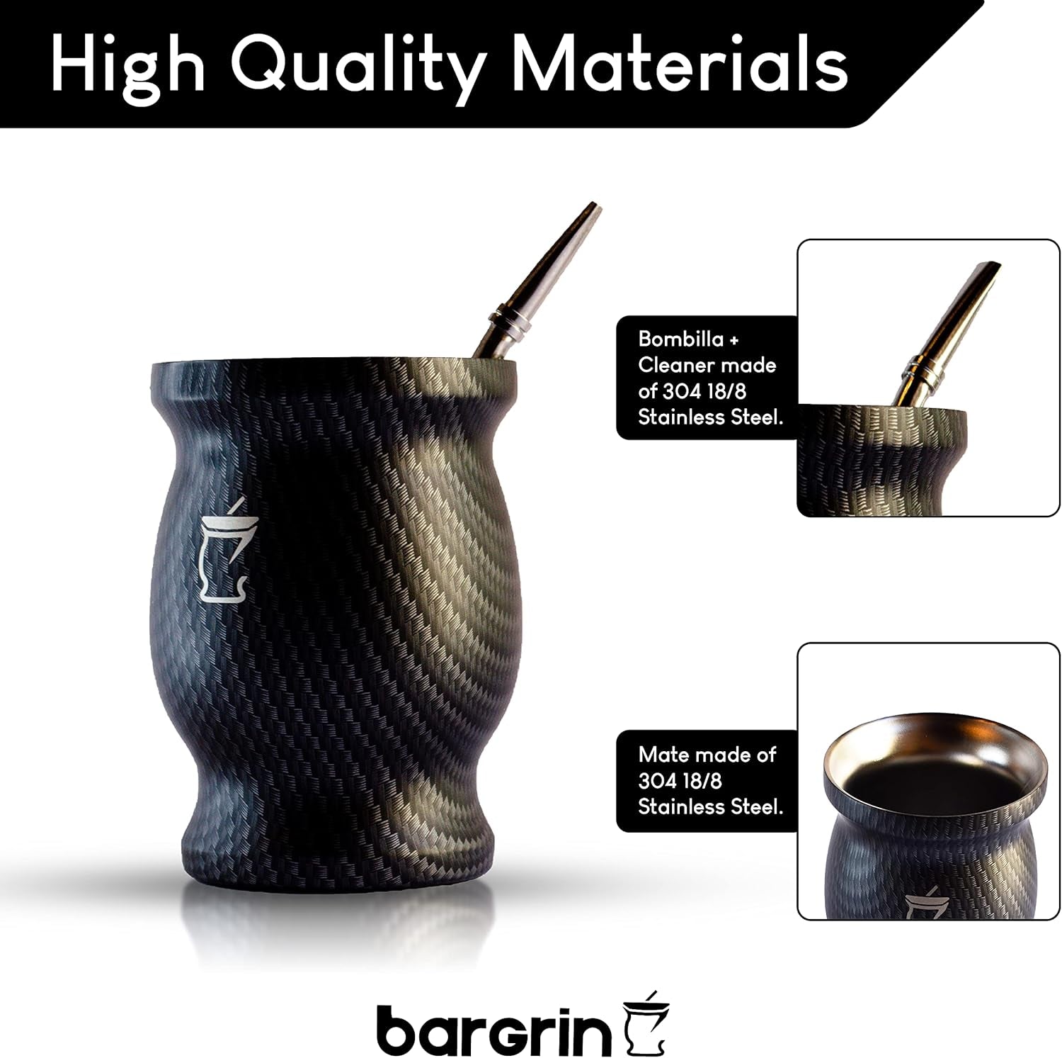 Juego de Té Mate - Taza Mate - Juego de Mate y Bombilla - Tazas de Té - Taza Mate Diseño Doble Pared - Juego de Tazas Yerba Mate