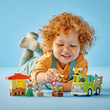 LEGO DUPLO Town Apicultura y colmenas, juguete educativo para niños pequeños con 2 figuras y un camión móvil, set de construcción y reconstrucción, juguete para niños pequeños a partir de 2 años 10419 Juegos de construcción Besuche den LEGO-Store