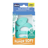 Chicco Mordedor Soft&Clean lagarto, azul, 2M+