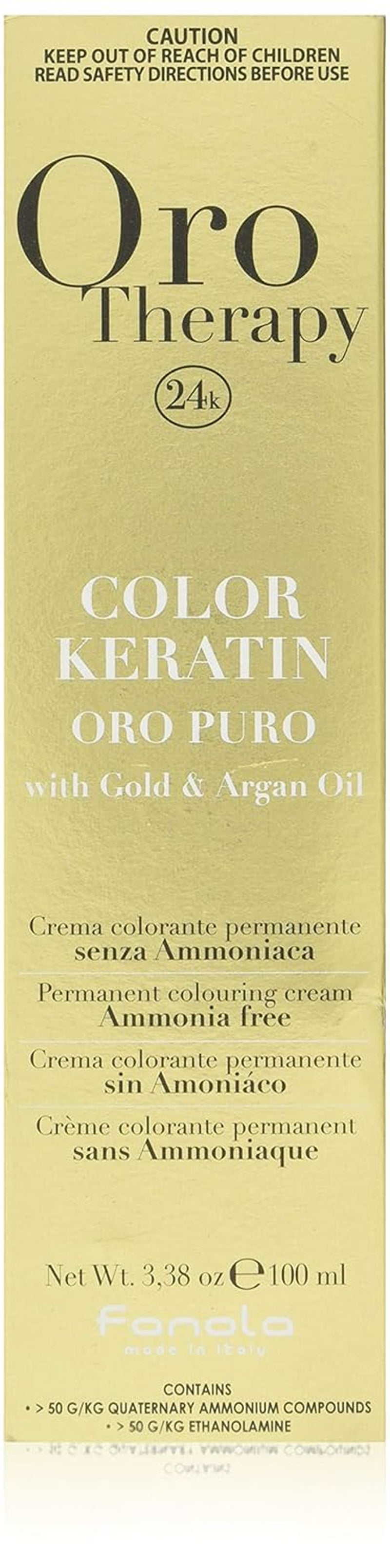 Fanola Oro Therapy Color Keratina 5.0 100ml Tinte Naty Shop 10.13 Rubio Platino Beige Extra