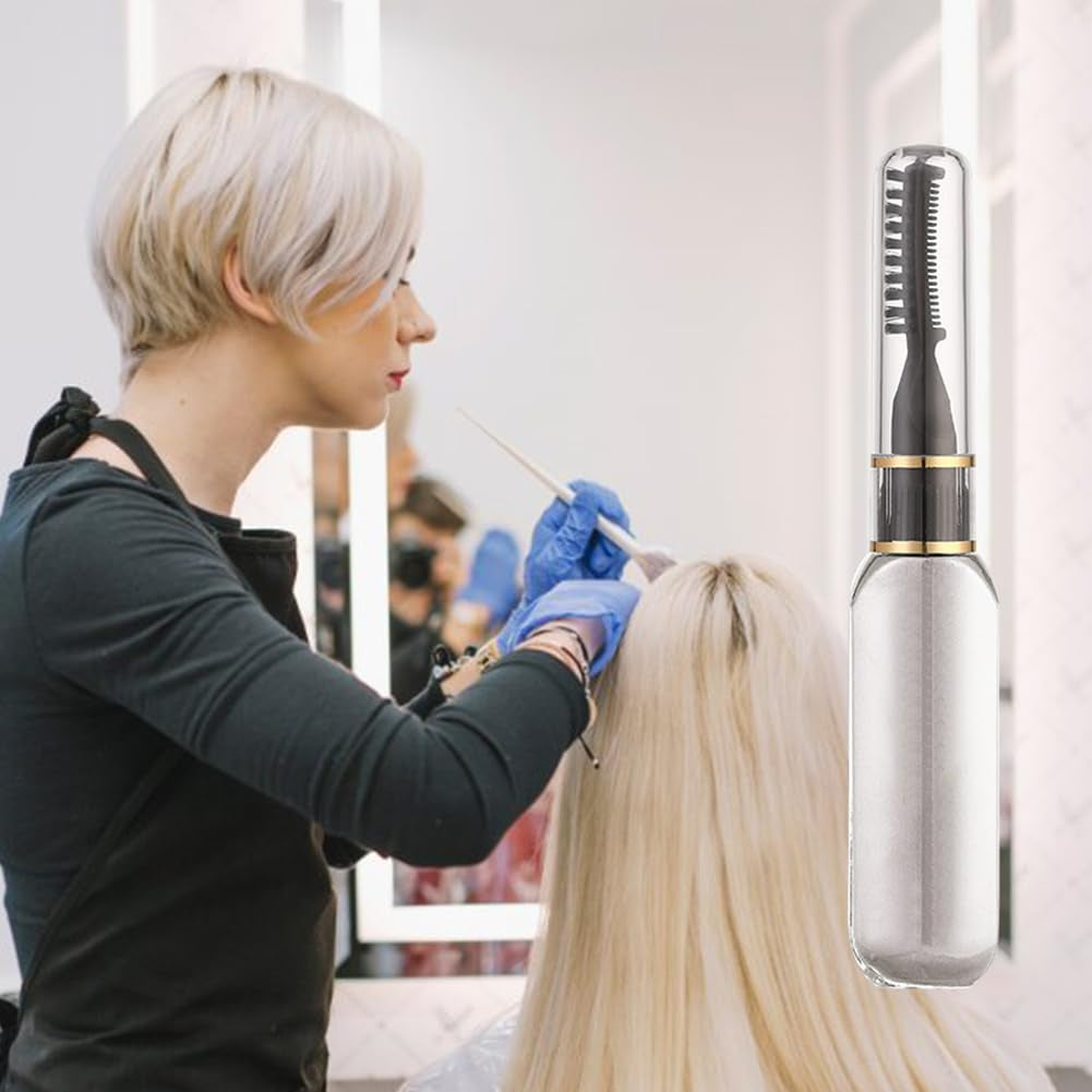 Tinte para el cabello en barra - Tiza temporal para teñir el cabello, peine lavable no tóxico para niñas, máscara para el cabello, juego de tintes para el cabello, color blanco Naty Shop Tinte para el cabello