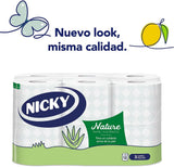 Papel higiénico Nature, 12 rollos, 3 capas.