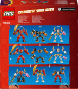 LEGO NINJAGO Figura de acción del robot de fuego de Kai, juguete para niños con figura de robot rojo personalizable, juego de ninja, 4 figuras, incluidos Kai y Zane, regalo para niños y niñas de 7 años 71808 Juegos de construcción Beuche den LEGO-Store