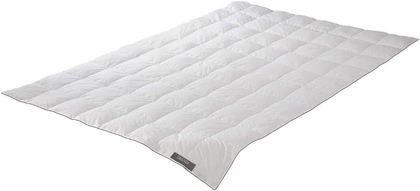 Edredón de plumas Badenia Trendline Comfort, cálido edredón de invierno con 90% plumón y 10% plumas Clase I, 135 x 200 cm, plumón probado y certificado Oeko-Tex, producido según el estándar de calidad alemán Edredones y edredones Naty Shop Comfort 155 x 220 cm Manta ligera de verano