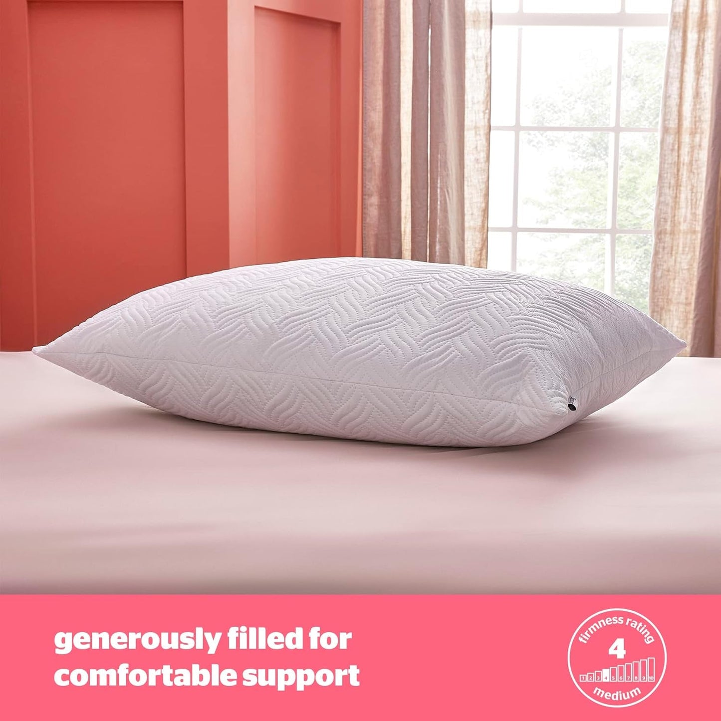 Silentnight Ultimate Pillow - Almohada de cama suave y de apoyo con funda acolchada de lujo Pinsonic Soft Touch, lavable a máquina e hipoalergénica para quienes duermen boca arriba y de lado, 1 almohada estándar Naty Shop
