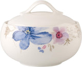 Villeroy & Boch Mariefleur Gris Basic azucarero, porcelana premium, blanco/multicolor