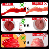 Colorante alimentario rojo, 26 g de colorante alimentario concentrado, colorante alimentario a base de aceite, colorante alimentario concentrado sin azúcar, colorante alimentario líquido para hornear, para manteca de cacao, crema de mantequilla