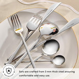 Karaca Focus Elegance, cubertería 84 piezas, 12 personas Cocina Naty Shop