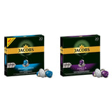 Jacobs Kaffeekapseln Lungo Decaffeinato- Intensität 6, paquete de 10, 10 x 20 tazas y Kaffeekapseln Lungo Intenso, Intensität 8 de 12, 200 cápsulas compatibles con Nespresso®*, 10 x 20 tazas
