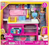Muñeca Barbie Malibu Roberts y juego para hornear de 18 piezas, que incluye plastilina y moldes para rosquillas, croissants y muffins, para edades de 3 años en adelante, HJY19
