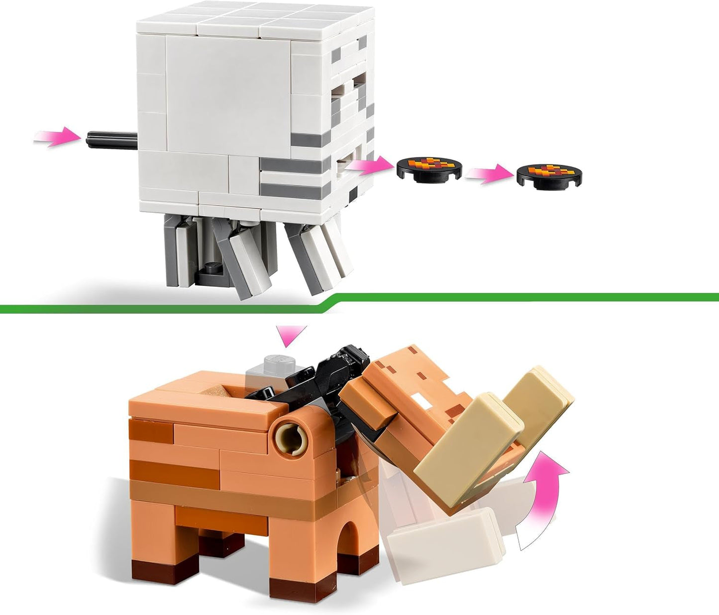 LEGO Minecraft Emboscada en el Portal Abisal Juego Abisal de Juguete para Niños con Escenas de Batalla y Figuras Legendarias que Incluye Ghast Regalo para Niños y Niñas Gamers 8 Años 21255 Juegos de Construcción Besuche den LEGO-Store