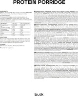 Avena proteica completa, a granel, avena rica en proteínas, suero, rica en fibra, gachas proteicas, sin sabor, 1 kg