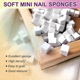 Gel de pintura degradada, 12 colores de esmalte de uñas de gel Ombre con 100 esponjas de uñas y 4 garras de metal para manicura francesa DIY Nail Art, Set I