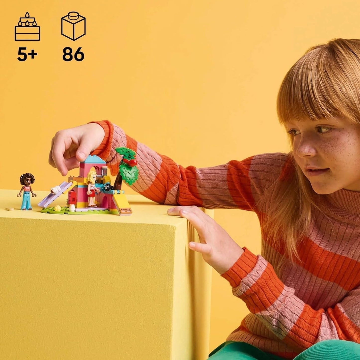 LEGO Friends Juego de construcción y juego de simulación conejillo de Indias, 2 minifiguras y 2 animales, juguete para niñas mayores de 5 años, juego de animales 42640 Juegos de construcción Besuche den LEGO-Store