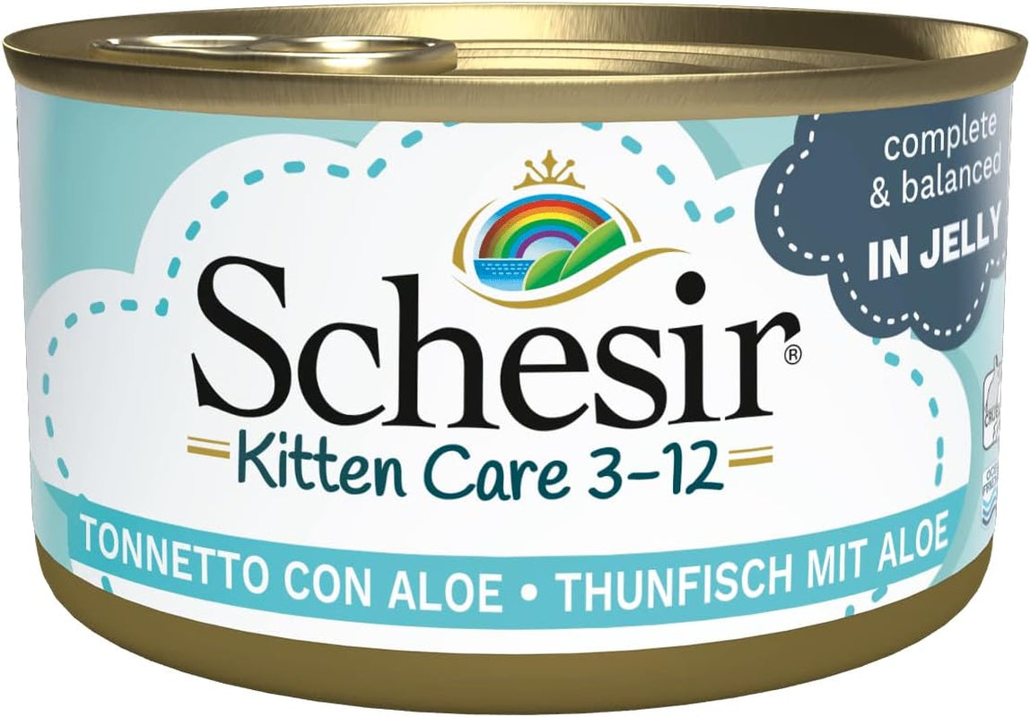 Comida húmeda para gatos Cat Jelly Kitten Atún con Aloe Vera, gelatina, 24 cajas x 85 g