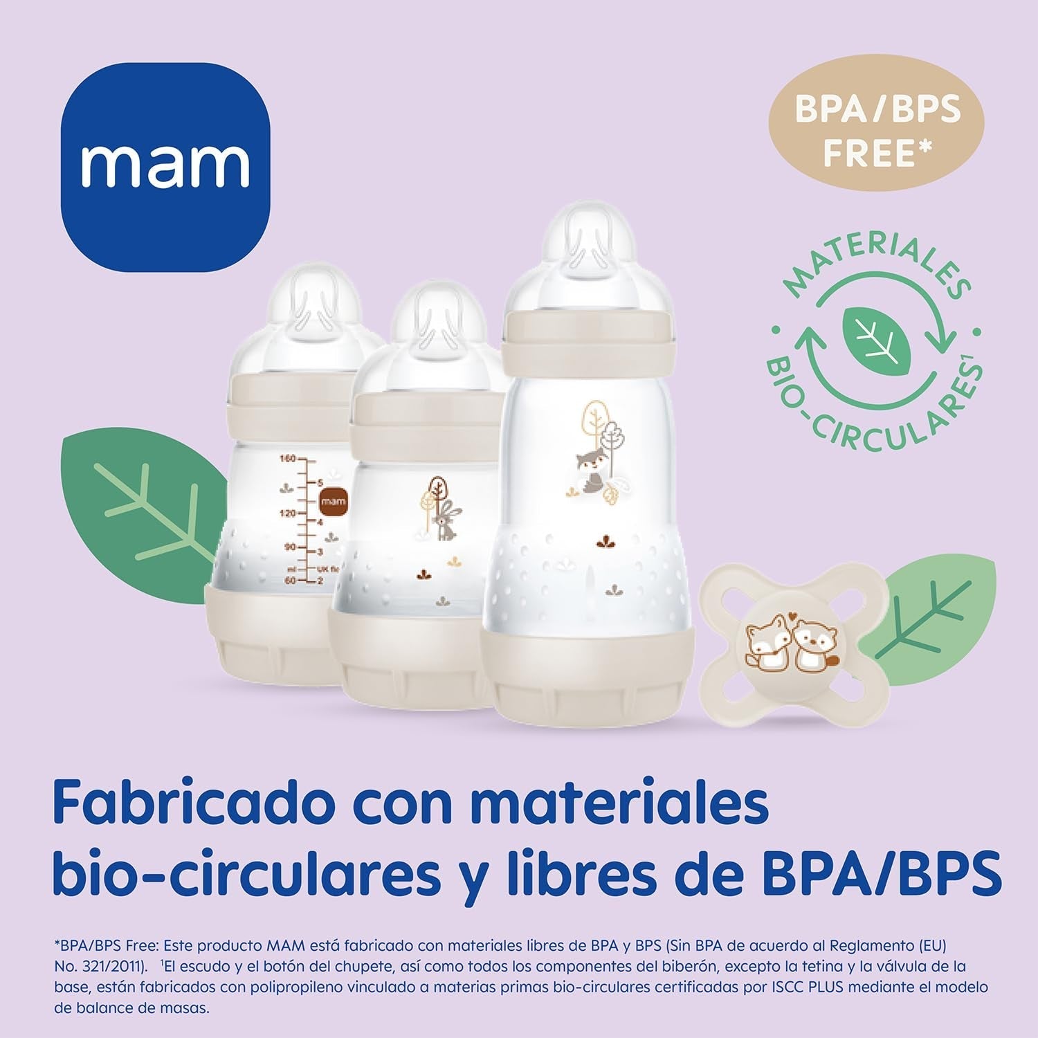 MAM Set Recién Nacido, Set de Regalo, compuesto por: 2 x Biberones anticólicos 160 ml, 1 x Biberón anticólicos 260 ml, 1 x Chupete Original Start, 1 x Broche para chupete, a partir de 0 meses, Neutro