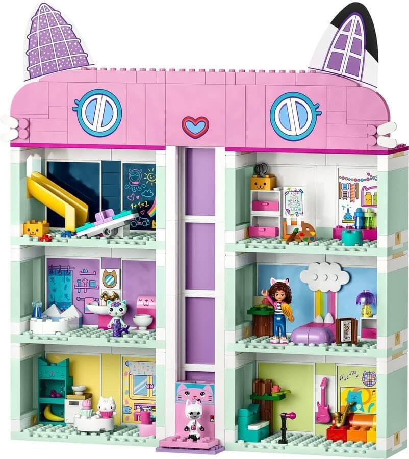 Lego 10788 Casa de Muñecas de Gabby, Juego de Juguetes, 8 Habitaciones y 4 Pisos Casa de Muñecas de Gabby con Figuras y Accesorios de Pandi, Suricata y Kuchi, Regalo para Niñas, Niños y Niños de 4 Años Juegos de Construcción Besuche den LEGO-Store